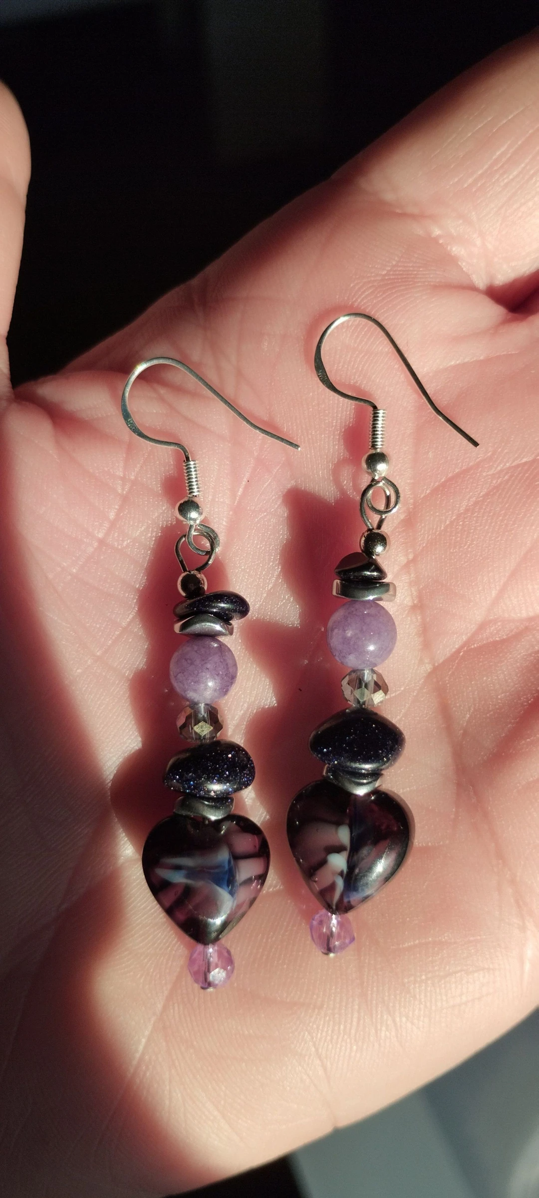 💜🧿💎💙Lindos e Elegantes Brincos Artesanais de Cristal e Pedras Naturais💙💎🧿💜 – photo 12